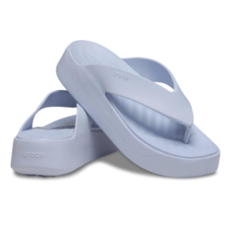 Crocs Getaway Platform Flip Flop Light Blue Sandals Size 7
